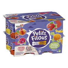 PETITS FILOUS Petits suisses aromatisés aux fruits mixés 12x50g