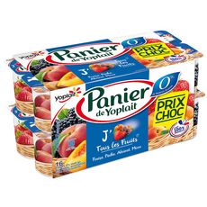 PANIER DE YOPLAIT Yaourt 0% fruits panachés 16x130g