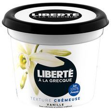 LIBERTE Yaourt à la grecque vanille texture crémeuse 450g