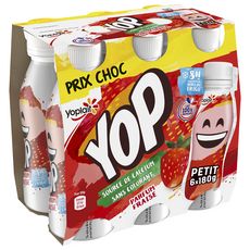 PTIT YOP Yaourt à boire à la fraise 6x180g