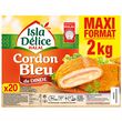 ISLA DELICE Cordon bleu de dinde halal pack familial 2kg