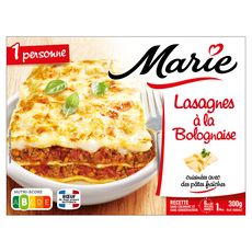 MARIE Lasagnes à la bolognaise 1 portion 300g