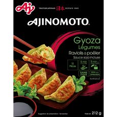 AJINOMOTO Gyoza Raviolis à poêler légumes sauce soja incluse 212g