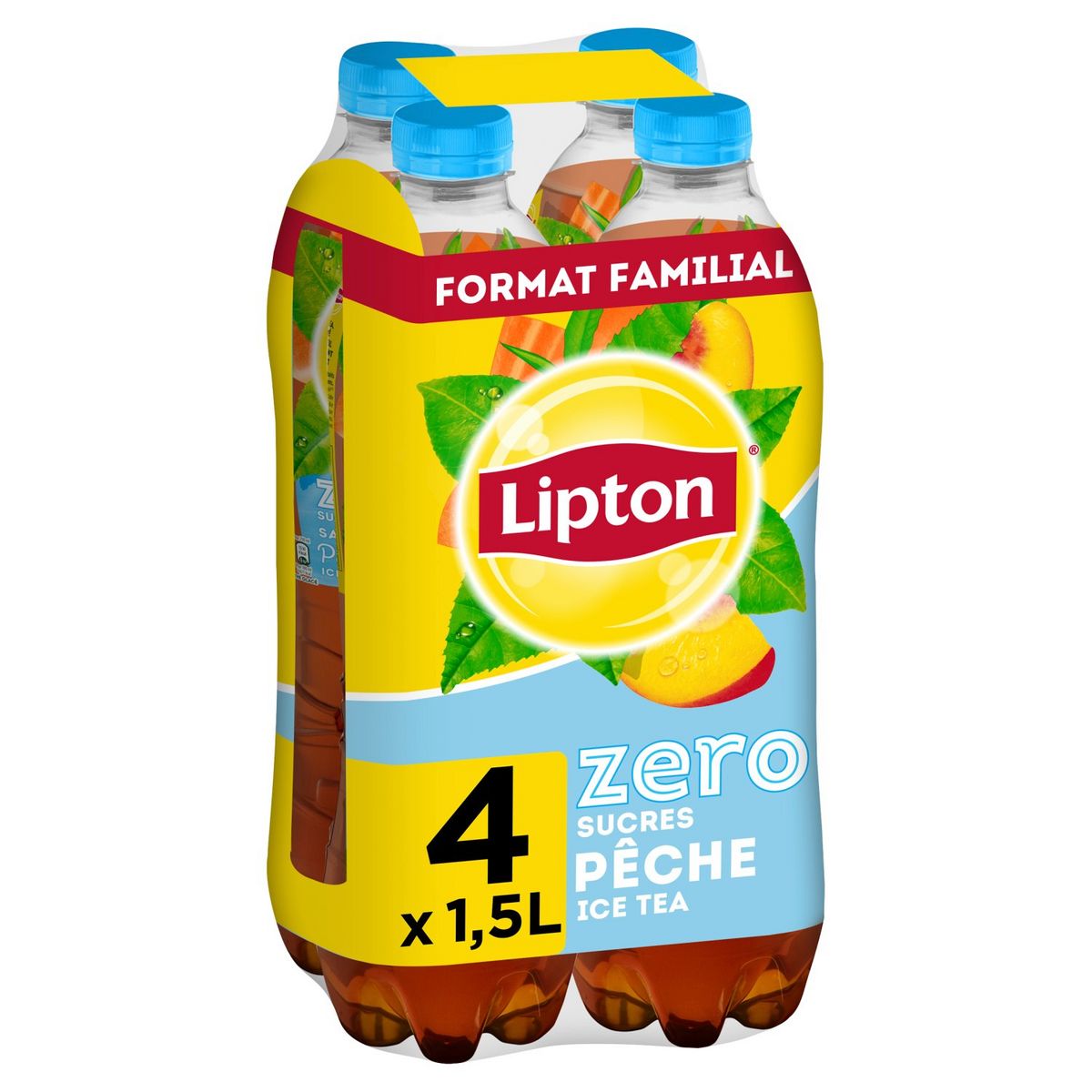 Lipton Ice Tea Zero Sucres saveur Pêche 1,5L