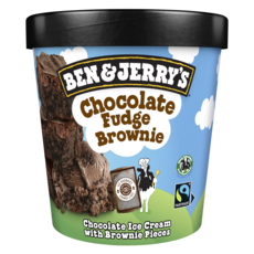 BEN & JERRY'S Pot de crème glacée chocolat brownie 408g