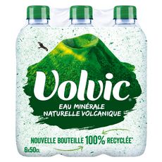 VOLVIC Eau minérale naturelle plate bouteilles 6x50cl