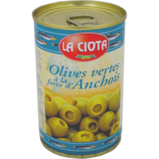 LA CIOTA Olives vertes à la farce d'anchois 120g