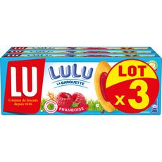 LU Lulu Barquettes à la framboise 3 paquets  3x120g