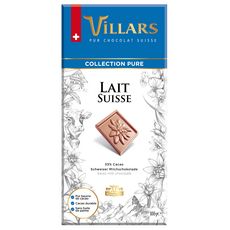VILLARS Tablette de chocolat au lait dégustation 1 pièce 100g