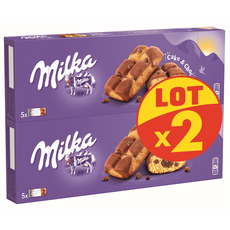 Milka Gateaux Moelleux Aux Pepites De Chocolat Sachets Individuels 2x5 Gateaux 2x175g Pas Cher A Prix Auchan