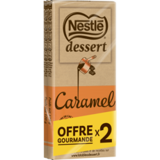 NESTLE chocolat dessert au lait au caramel 2x170g