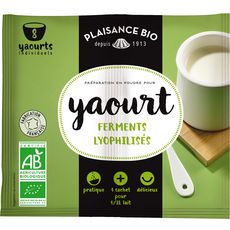 PLAISANCE BIO Préparation en poudre pour yaourt 2x6g