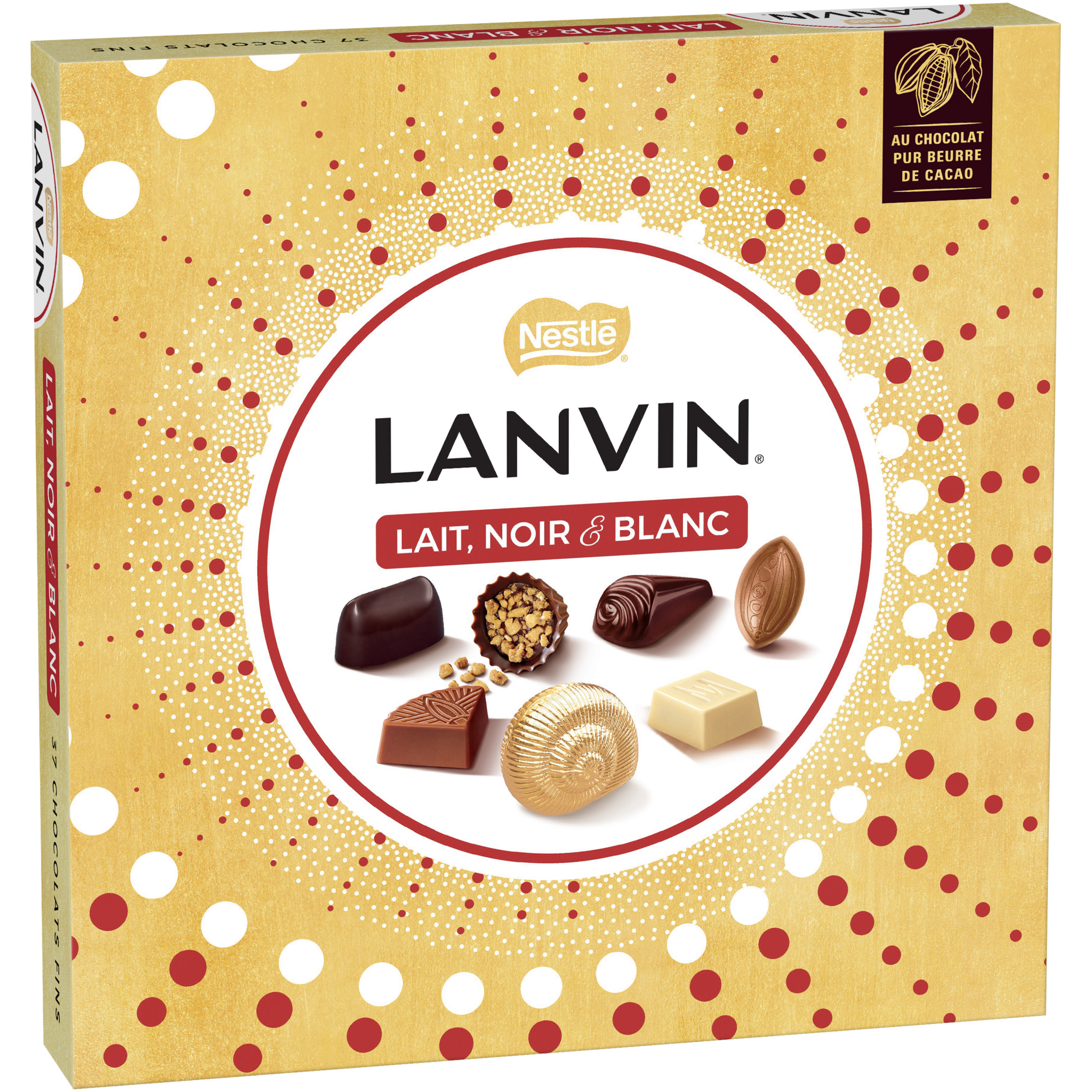 Chocolats Escargot Lanvin Lait & Noir & Blanc