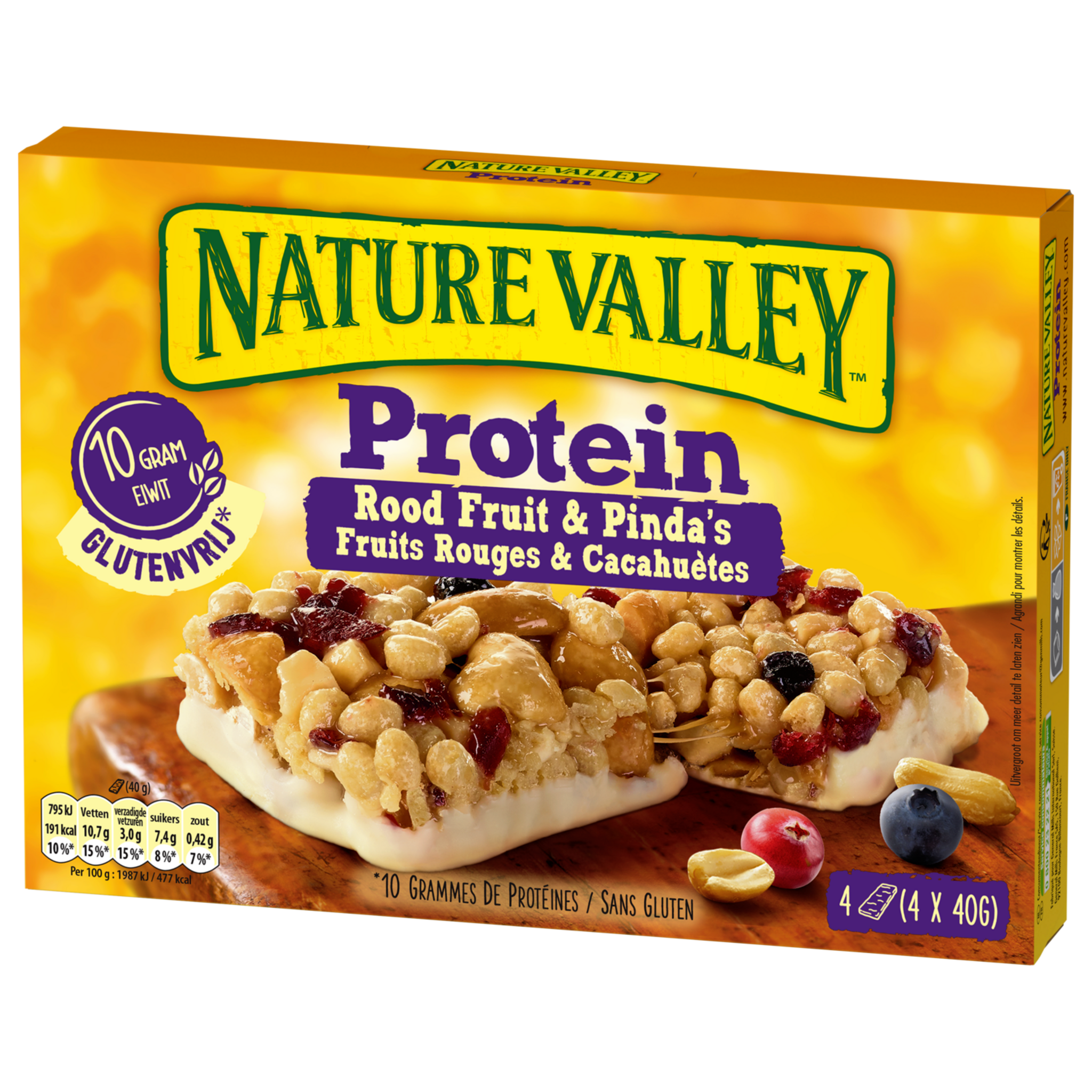 NATURE VALLEY Protein barres de céréales fruits rouges et