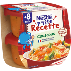 NESTLE P'tite recette bol de couscous dès 8 mois 2x200g