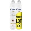 DOVE Déodorant spray anti-traces blanches 2 pièces 2x200ml