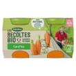 BLEDINA Les récoltes bio petit pot carottes bio dès 4 mois 2x130g