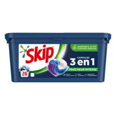 SKIP Lessive capsules 3en1 fraîcheur intense 26 lavages 26 capsules