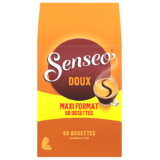 SENSEO Dosettes de café doux compostables compatibles Senseo 60 pièces 416g