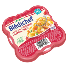 BLEDINA Blédichef assiette cassolette de papate douce légumes et poulet dès 15 mois 250g