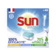 SUN Tablettes lave-vaisselle tout en 1 Ecolabel 48 pastilles