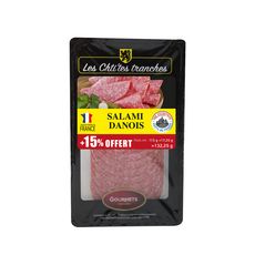 LES CHTI'TES TRANCHES Salamis danois 115g+15% offert =132.25g 132.25g