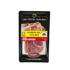 LES CHTI'TES TRANCHES Jambon sec italien 60g+15% offert =69g 69g