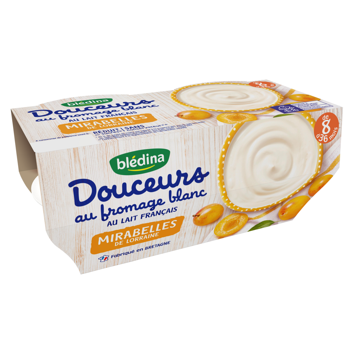 Bledina Douceur Au Fromage Blanc Pot Dessert Lacte Aux Mirabelles Des 8 Mois 4x100g Pas Cher A Prix Auchan