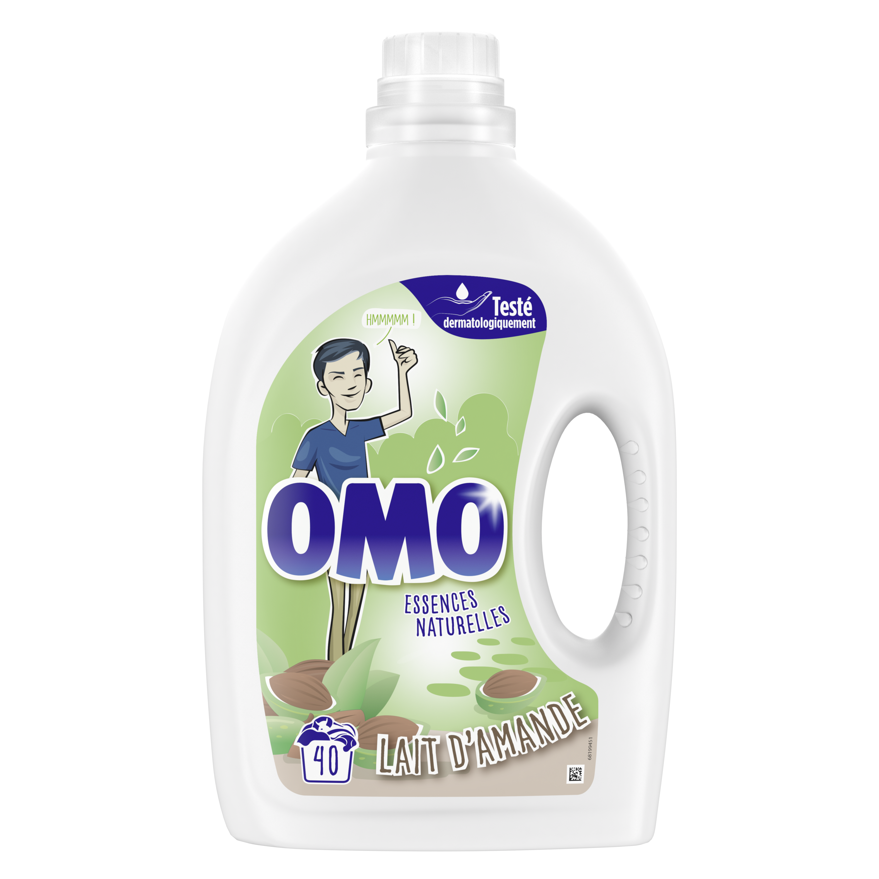 Lessive Liquide au Lait d'Amande 2L – OMO – Yan Price – La Réunion