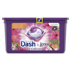DASH Lessive capsules tout en 1 divine envie 32 lavages 32 capsules