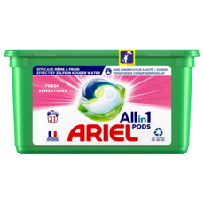 ARIEL Pods capsules de lessive tout en 1 fresh sensations 31 lavages 31 capsules