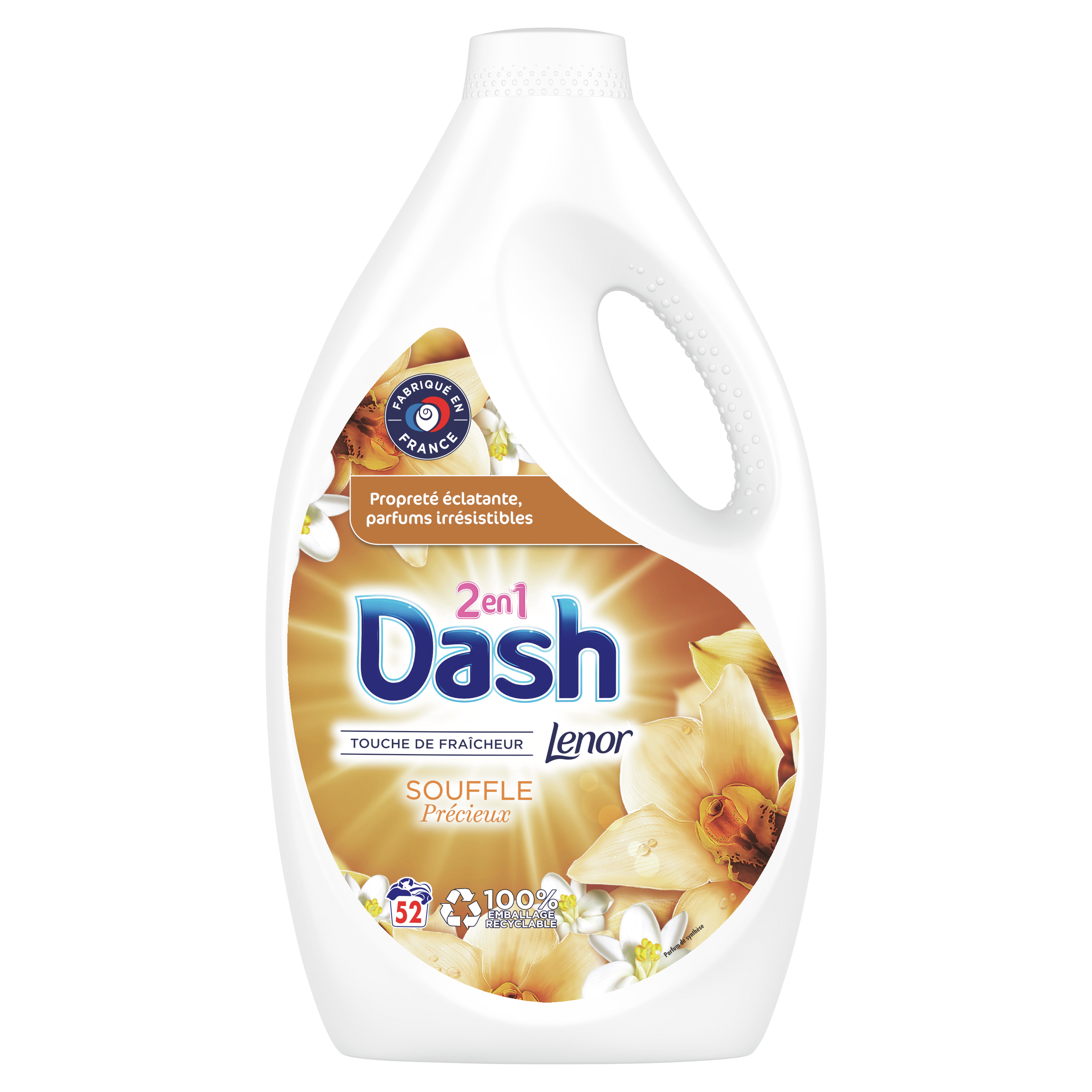 Dash Lessive Liquide Fraîcheur Alpine 2.2 l, 40 lavages - CREaCLEAN