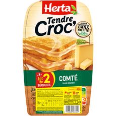 HERTA Tendre croc' jambon comté 2x200g