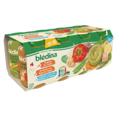 BLEDINA Petit pot 3 variétés volaille légumes et poisson dès 6 mois 2x200g