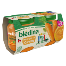 Bledina Mon Premier Petit Pot Carottes Des 4 A 6 Mois 2x130g Pas Cher A Prix Auchan