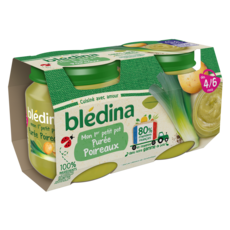 Bledina Mon Premier Petit Pot Puree De Poireaux Des 4 A 6 Mois 2x130g Pas Cher A Prix Auchan