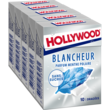 HOLLYWOOD Chewing-gum blancheur menthe polaire sans sucres 5x10 dragées 70 g