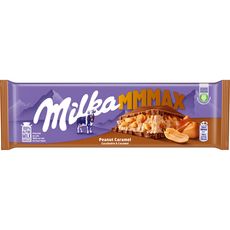 MILKA Mmmax nussini tablette de chocolat au lait fourré cacahuète et caramel 1 pièce 276g
