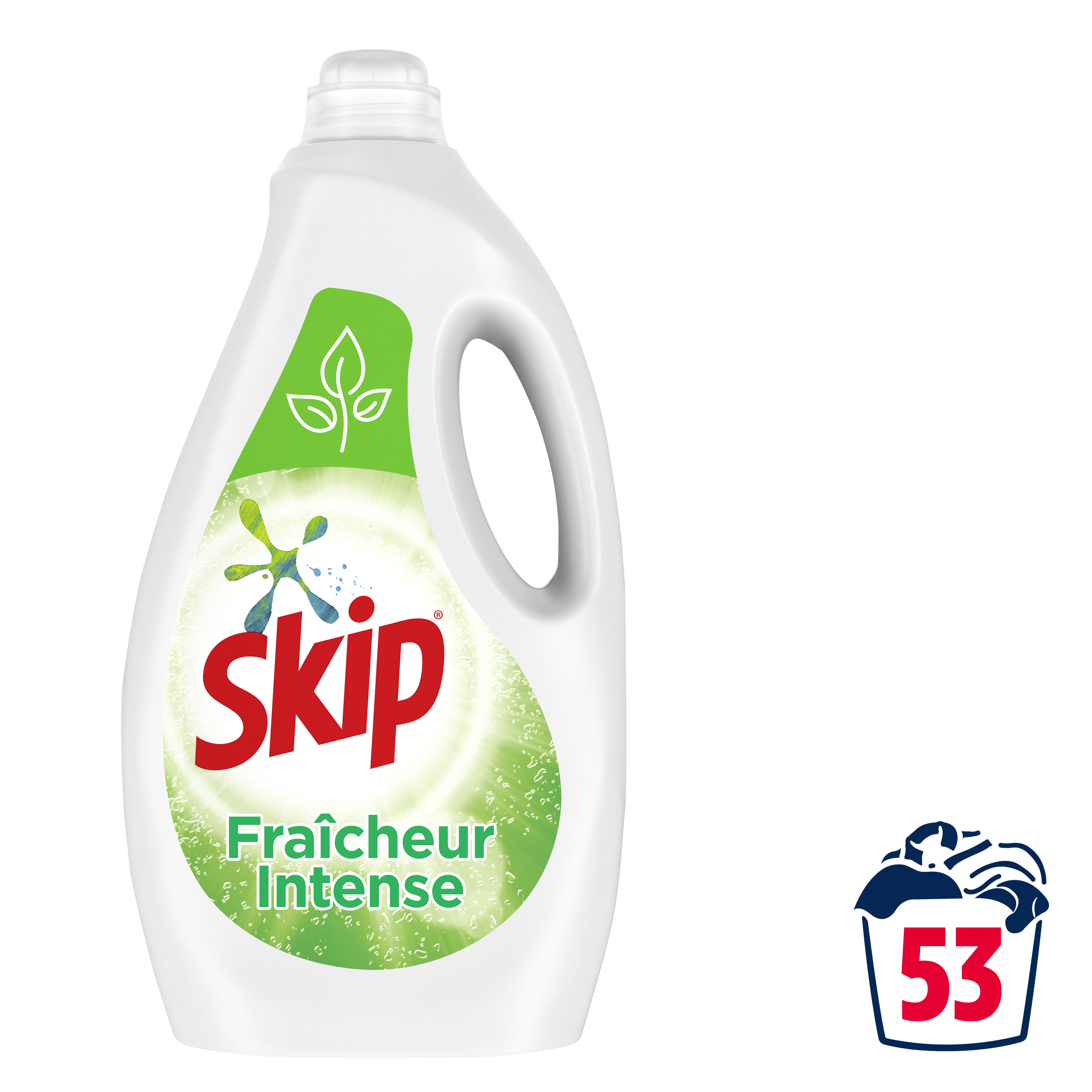 SKIP Skip Lessive liquide fraîcheur intense 72 lavages 2x1,8l 72 lavages  2x1,8l pas cher 