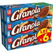 GRANOLA Biscuits sablés nappés de chocolat au lait 6 boîtes  6x200g