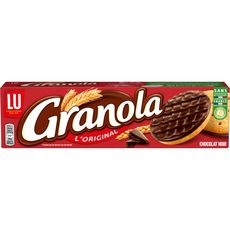 GRANOLA Biscuits sablés nappés de chocolat noir 190g