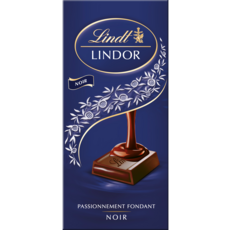LINDT Lindor Tablette de chocolat noir fondant 1 pièce 150g