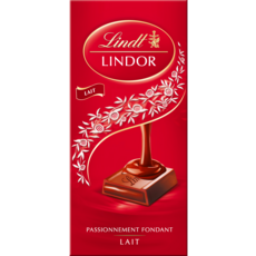 LINDT Lindor Tablette de chocolat au lait 1 pièce 150g
