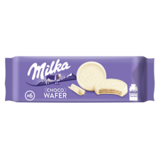 Milka Choco Wafer Biscuits Au Chocolat Blanc 6 Biscuits 180g Pas Cher A Prix Auchan