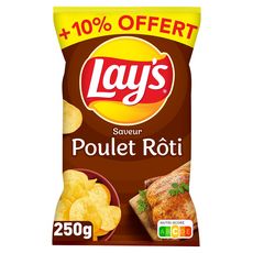 LAY'S Chips goût poulet rôti 250g+10% offert
