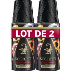SCORPIO Scandalouse Déodorant spray 24h homme 2x150ml