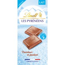 LINDT Les Pyrénéens Tablette de chocolat au lait 150g