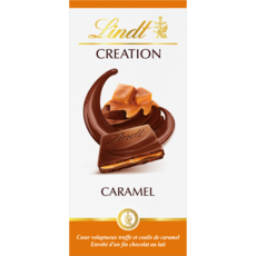LINDT Création tablette de chocolat fourré au caramel 1 pièce 150g
