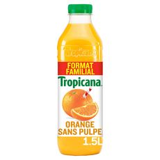 TROPICANA Jus pure premium 100% orange sans pulpe 1,5l
