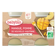 BABYBIO Petit pot dessert pomme mangue dès 4 mois 2x130g